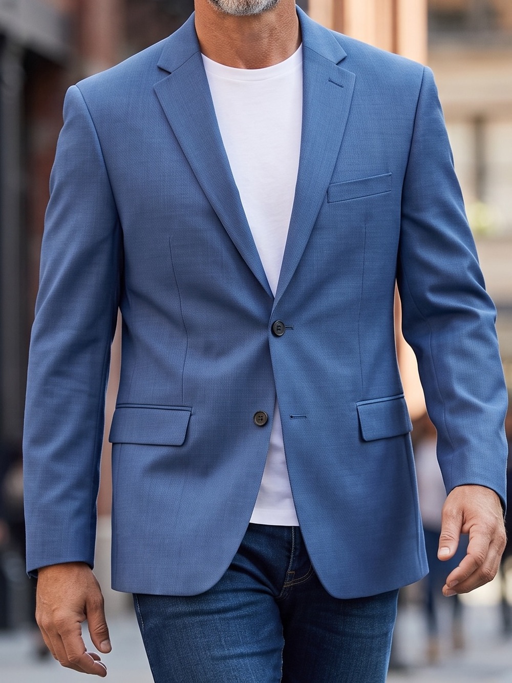 Lauren Ralph Lauren Navy Blue Single-Breasted Sport Coat